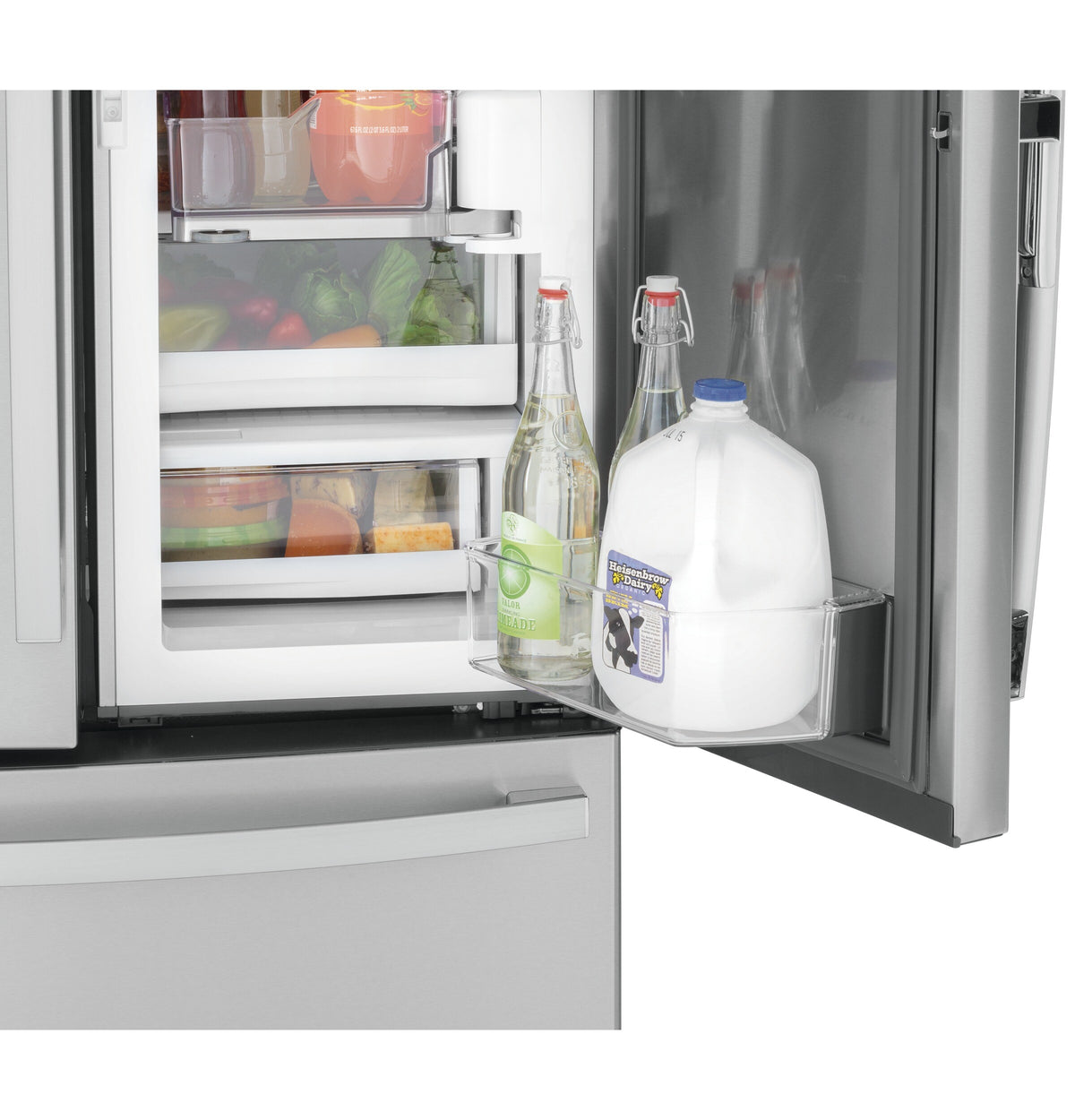 GE 27.8-cu ft French Door Refrigerator with Ice Maker and Door within Door (Fingerprint-Resistant Stainless Steel)