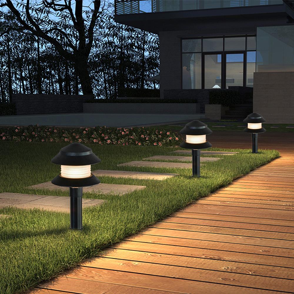 Portfolio 4-Watt Black Low Voltage Path Light, 38 Lumens, 2700K – Super  Arbor, image size:1000x1000
