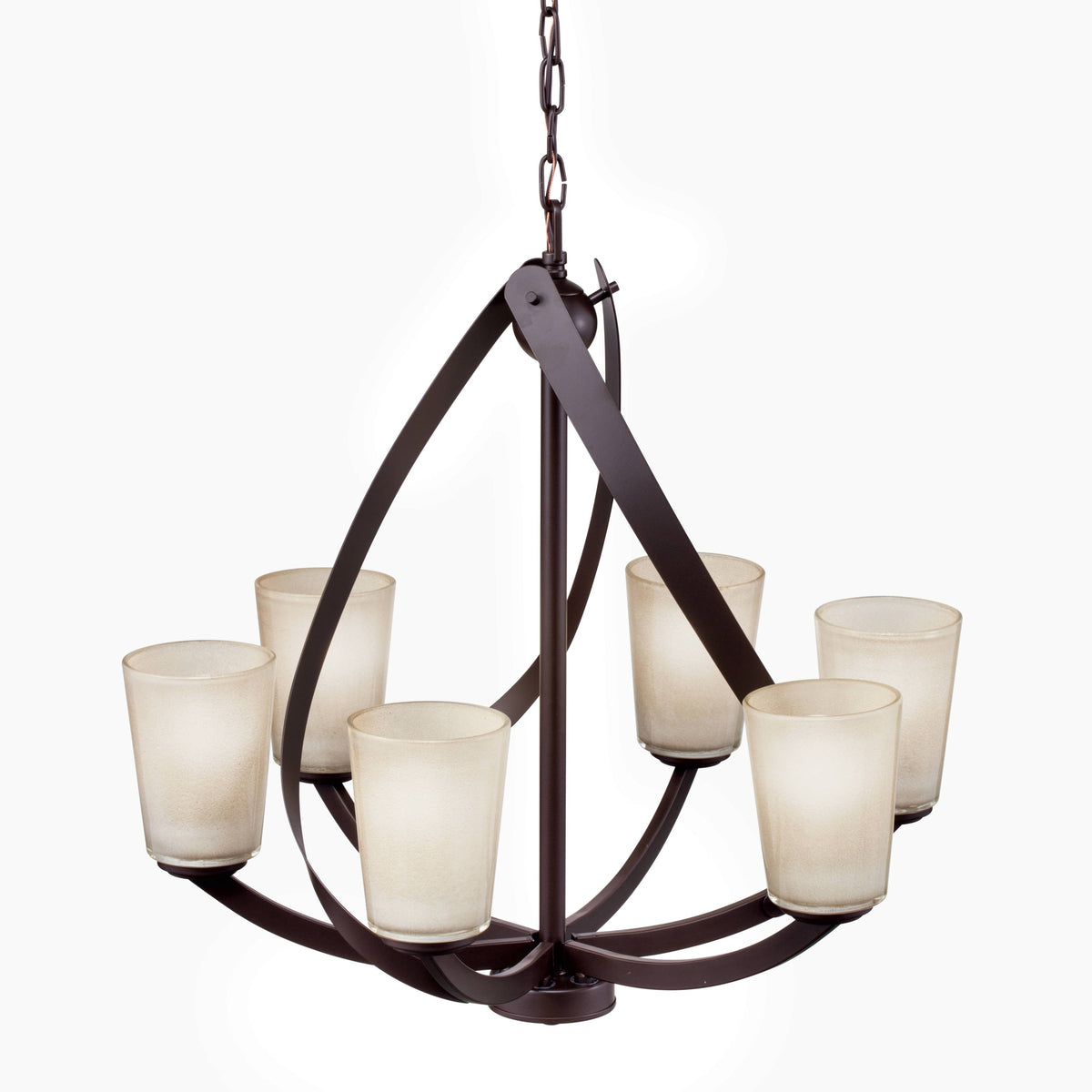 Kichler Layla 6-Light Antique Bronze Modern/Contemporary Chandelier