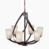 Kichler Layla 6-Light Antique Bronze Modern/Contemporary Chandelier