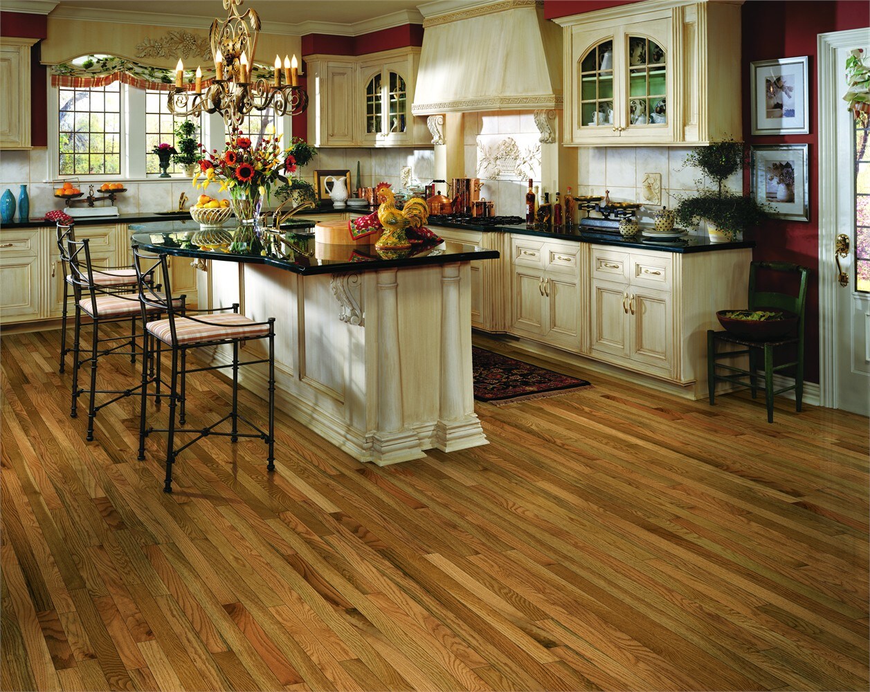 Addison Samples Bruce (Sample) Addison Spice Oak Solid Smooth/Traditional Hardwood Flo ...