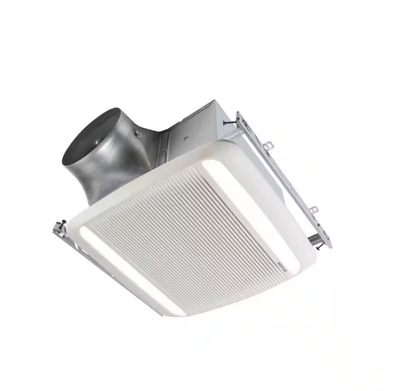 ULTRA GREEN ZB Series 80 CFM Multi-Speed Ceiling Bathroom Exhaust Fan with LED Light, ENERGY STAR