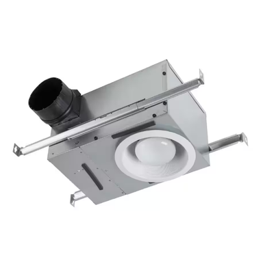 50 CFM/80 CFM Recessed Bathroom Exhaust Fan with Light