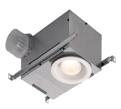 70 CFM Ceiling Bathroom Exhaust Fan with Recessed Light