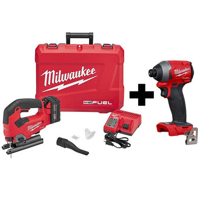 M18 FUEL 18-Volt Lithium-Ion Brushless Cordless Jig Saw Kit with¬† M18 FUEL Impact Driver - Super Arbor