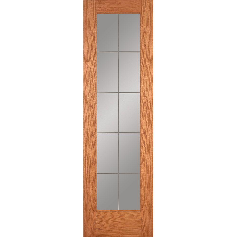 32 in. x 80 in. 15 Lite Illusions Smooth Primed MDF Interior Door Slab - Super Arbor