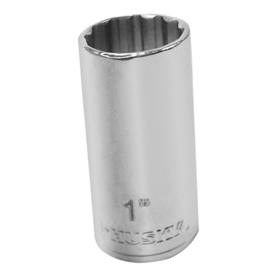 Husky 1/2 in. Drive 1 in. 12-Point SAE Deep Socket