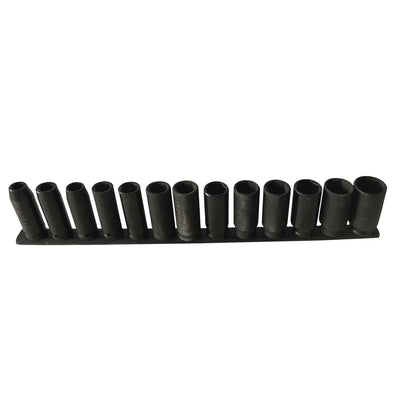 Husky 1/2 in. Drive Metric Deep Impact Socket Set (13-Piece)