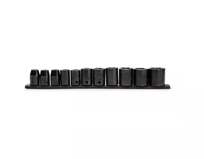 Husky 1/2 in. Drive Standard Metric Impact Socket Set (11-Piece)