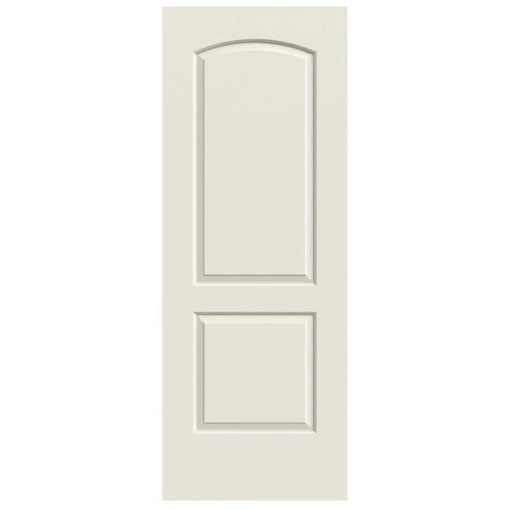 ReliaBilt Continental 32-in x 80-in Primed 2-Panel Round Top Hollow Core Primed Molded Composite Slab Door
