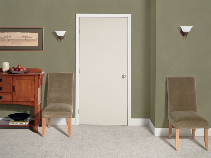 ReliaBilt 32-in x 80-in White Flush Hollow Core Primed Hardboard Slab Door