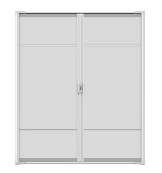 LARSON Brisa 72-in x 80-in White Aluminum Retractable Screen Door