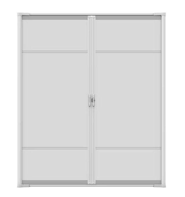 LARSON Brisa 72-in x 80-in White Aluminum Retractable Screen Door