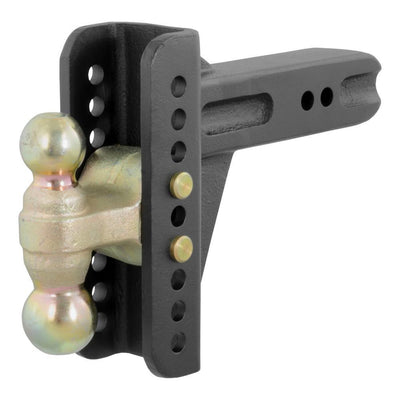 CURT Adjustable Channel 2-1/2 in. Shank, 20,000 lbs., 6 in. Drop Mount with Dual Ball - Super Arbor