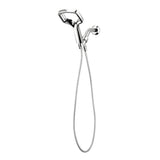 Rua 1-Spray 6 in. Single Wall Mount Handheld Shower Head in Chrome - Super Arbor