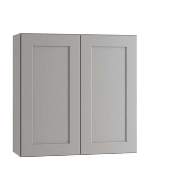 Tremont Assembled 30 x 30 x 12 in. Plywood Shaker Wall Kitchen Cabinet Soft Close in Painted Pearl Gray - Super Arbor