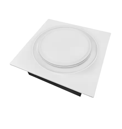 Quiet Adjustable 50-80-110 CFM White Energy Star Bathroom Exhaust Fan with LED Light/Nightlight 0.4 Sones