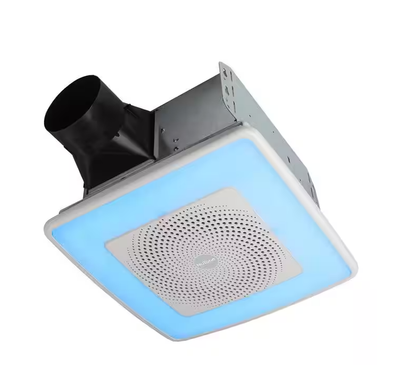 Sensonic Series 110 CFM Ceiling Bathroom Exhaust Fan with Speaker and Bluetooth Wireless Technology