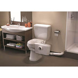 SaniAccess3 2-Piece 1.280 GPF Single Flush Round Toilet with .5 HP Macerating Pump in White - Super Arbor