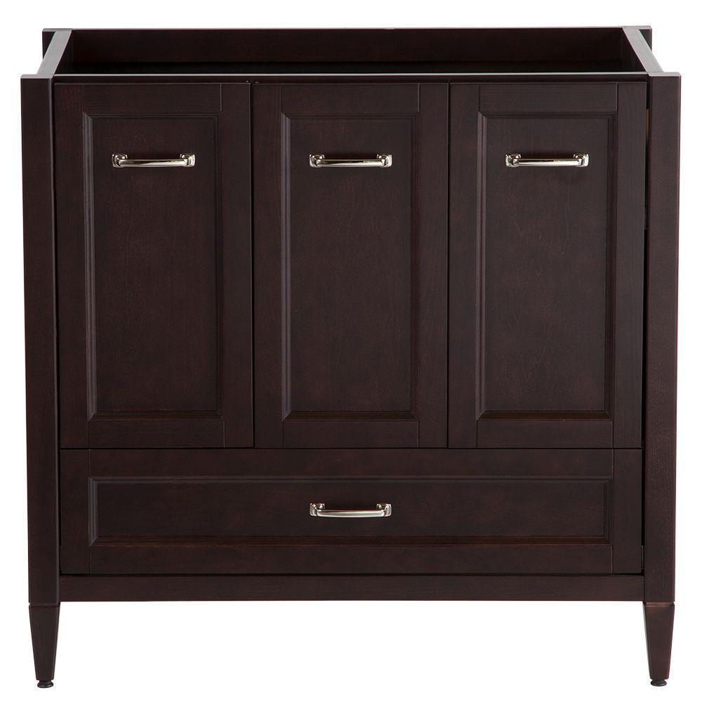 Claxby 48 in. W x 34 in H x 22 in. D Bath Vanity Cabinet Only in Chocolate - Super Arbor