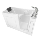 Gelcoat Premium Series 60 in. Left Hand Walk-In Whirlpool and Air Bathtub in White - Super Arbor