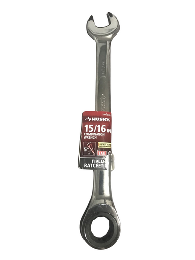 Husky 15/16 in. 12-Point SAE Ratcheting Combination Wrench