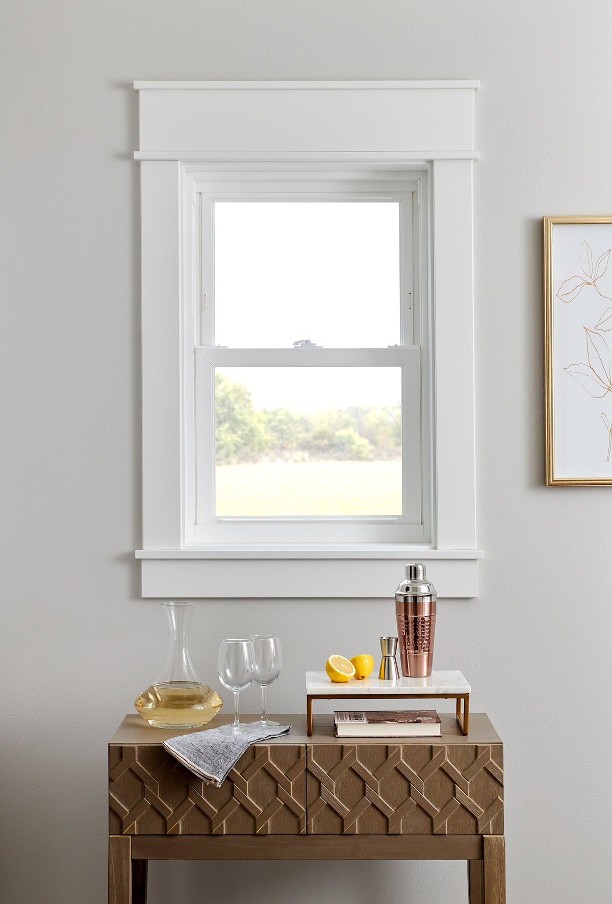 Pella 150 Series Replacement 23-1/2-in x 53-1/2-in White Vinyl Low-E Argon Double Hung Window, Full Screen Included