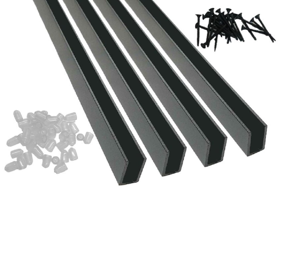 Wild Hog 6-ft x 36-in Black Zinc Primed Powder Coated Metal Deck Rail ...
