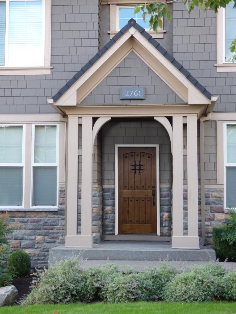 Creative Entryways 36" x 80" Walnut Alder Prehung Solid Hardwood Front Door