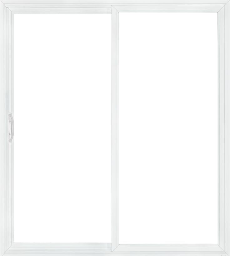 JELD-WEN V-4500 60-in x 80-in 4-9/16-in Low-e Argon Desert Sand Vinyl Sliding Left-Hand Sliding Double Patio Door Screen Included