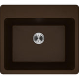 Quartz Classic Perfect Drain Drop-In 25 in. Laundry Sink in White - Super Arbor