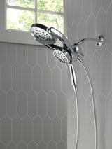 Delta HydroRain 4‑Spray Chrome Dual/Combo Shower Head with Hand Shower, 1.75 GPM (6.6 LPM)