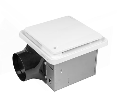 80/110 CFM Ceiling Mount Room Side Installation Bathroom Exhaust Fan, White with Motion and Humidity Sensor