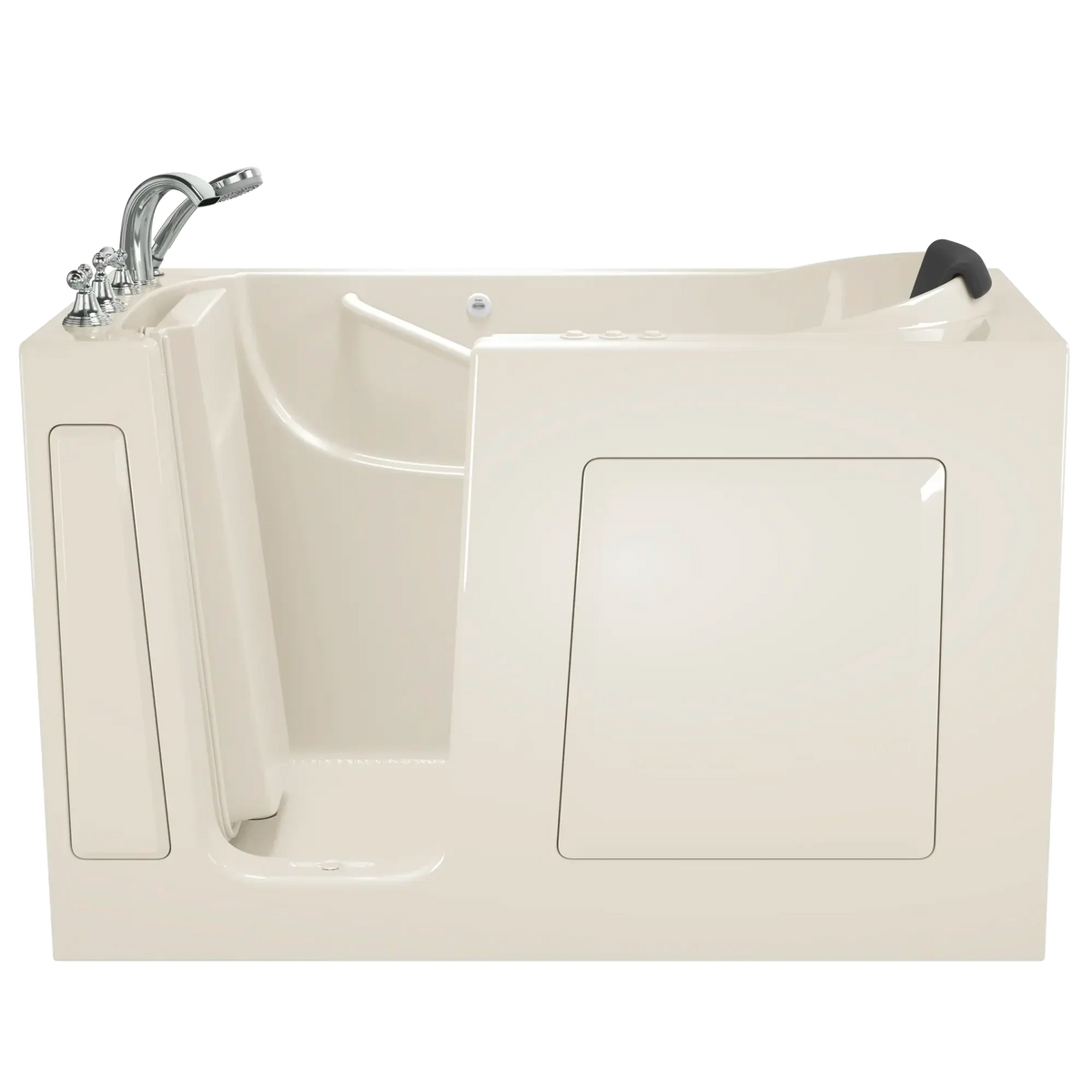 American Standard Gelcoat Premium Series 60 in. Left-Hand Walk-In Whirlpool and Air Bathtub in White
