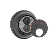 816 Series Satin Nickel Single Cylinder Key Control Deadbolt featuring SmartKey Security - Super Arbor