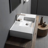 Nameeks Teorema Wall Mounted Bathroom Sink in White