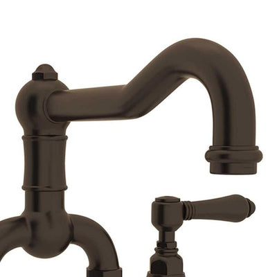 Rohl Country Kitchen Tuscan Brass 2-Handle Deck-Mount Bridge Handle Kitchen Faucet