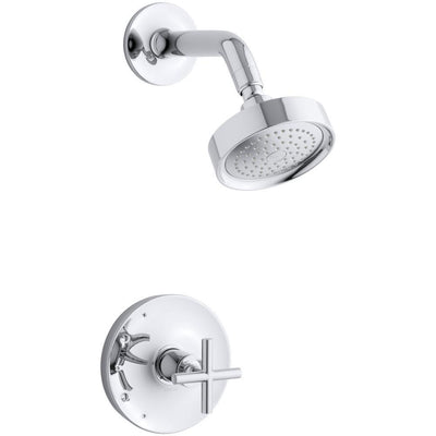Purist 1-Spray 6.5 in. Single Wall Mount Fixed Shower Head in Polished Chrome - Super Arbor