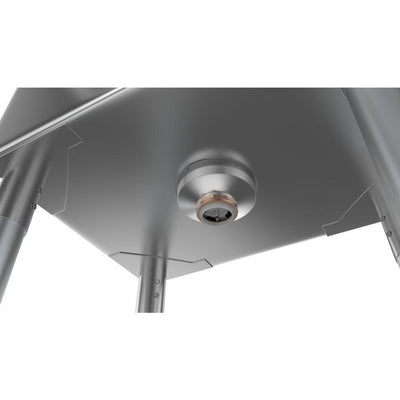 Freestanding Stainless Steel 44 in. 2-Hole Single Bowl Commercial Kitchen Sink