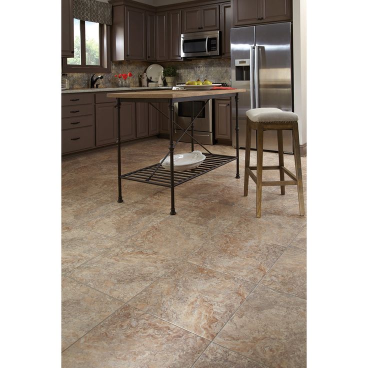 Style Selections 18-in x 18-in Groutable Crushed Shell Peel and Stick Luxury Vinyl Tile