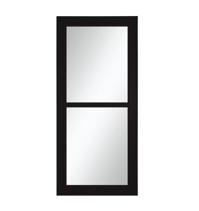 LARSON Tradewinds Selection 36-in x 81-in Obsidian (Black) Full-view Retractable Screen Aluminum Storm Door