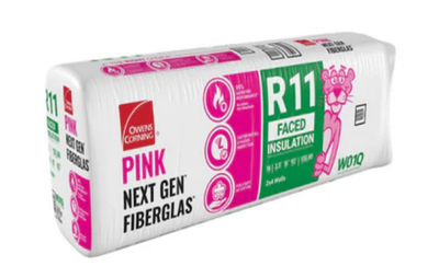 Owens Corning R-11 Kraft Faced Fiberglass Insulation Batts 3.5 in. x 15 in. x 93 in. (5 bags)