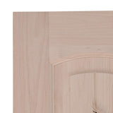 30 in. x 80 in. Rustic Knotty Alder 2-Panel Top Rail Arch Solid Core Wood Stainable Interior Door Slab - Super Arbor