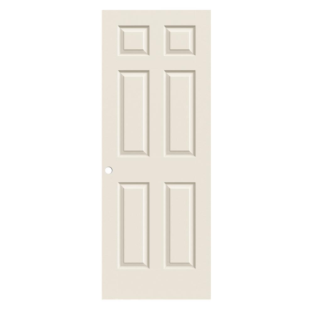 30 in. x 80 in. Colonist Primed Textured Molded Composite MDF Interior Door Slab - Super Arbor