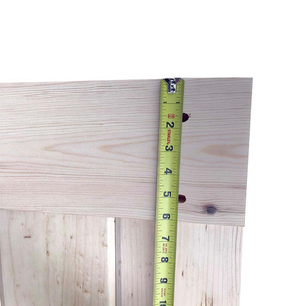 36 in. x 83.5 in. Unfinished K-Bar Solid Core Pine Interior Barn Door Slab Kit - Super Arbor