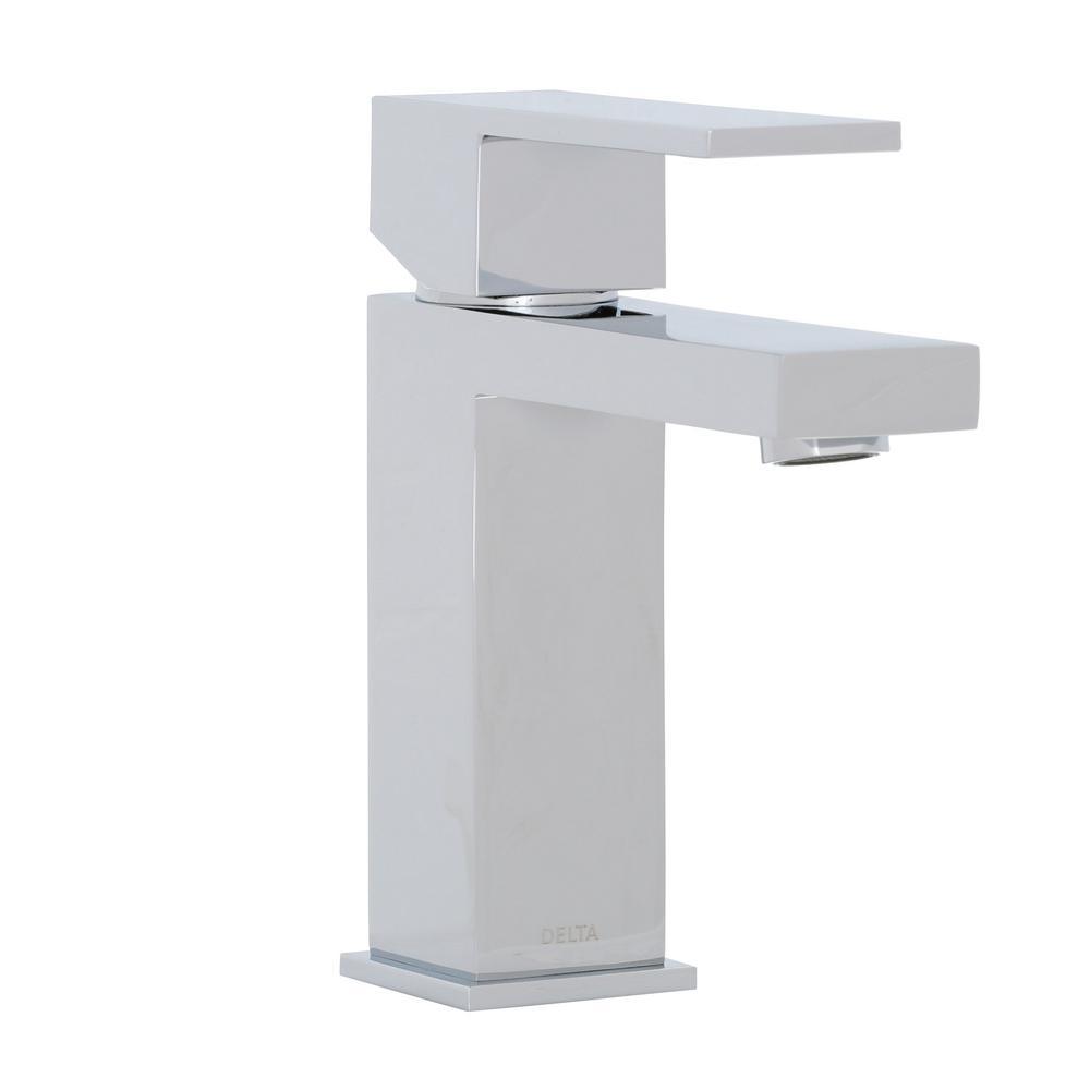 Modern Single Hole Single-Handle Bathroom Faucet in Chrome - Super Arbor