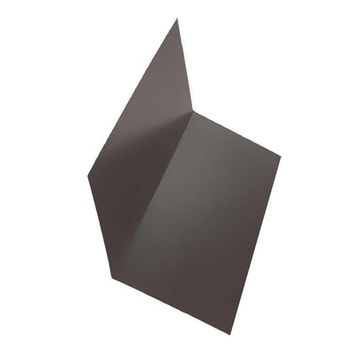 4 in. x 8 in. Galvanized Steel Step Flashing in Weathered Wood