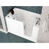 Safe Premier 59.6 in. x 60 in. x 32 in. Right Drain Walk-in Air and Whirlpool Bathtub in White - Super Arbor