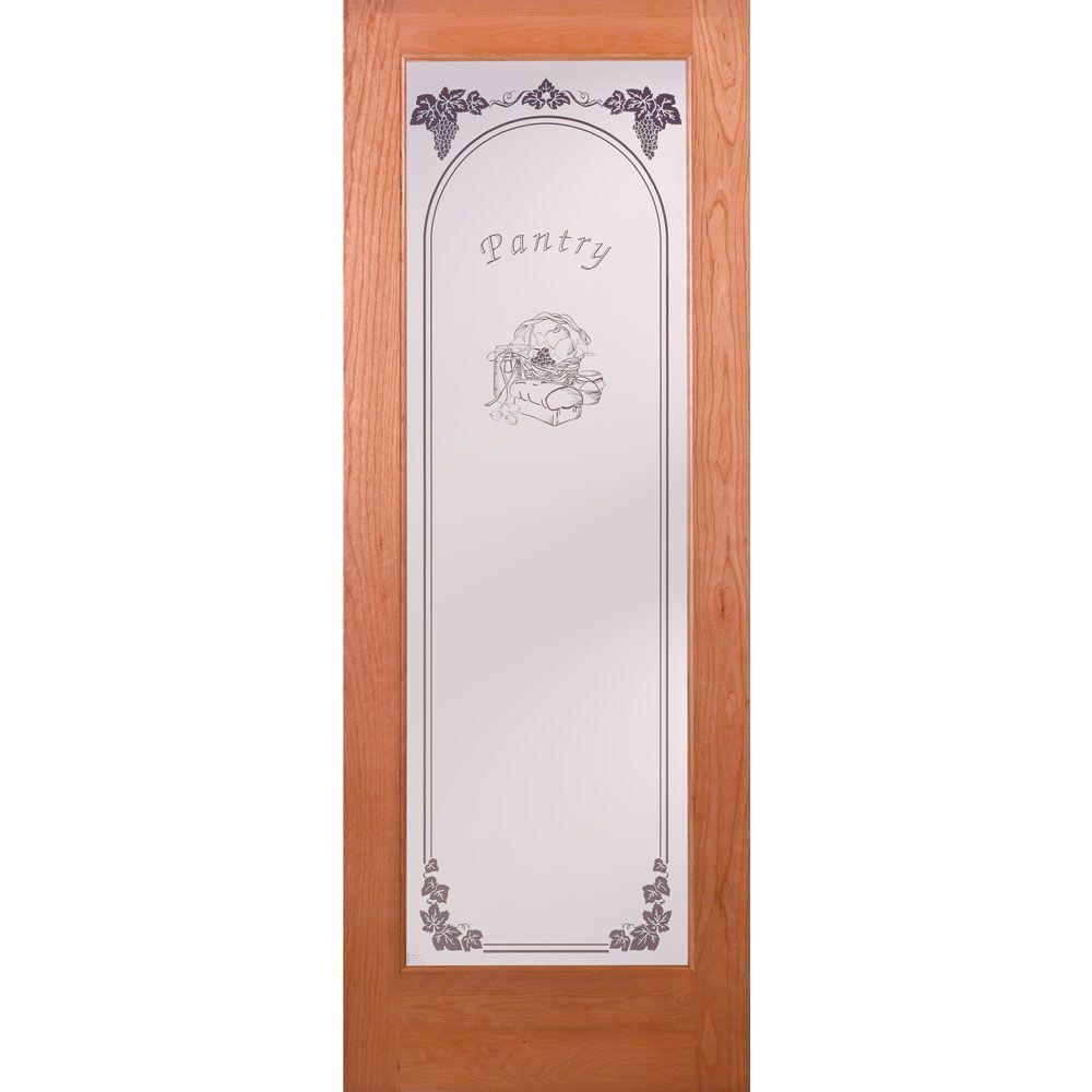 30 in. x 80 in. Pantry Smooth 1 Lite Primed MDF Interior Door Slab - Super Arbor