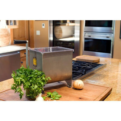 Stainless Steel Manual Meat Mixer - 20 lb Capacity